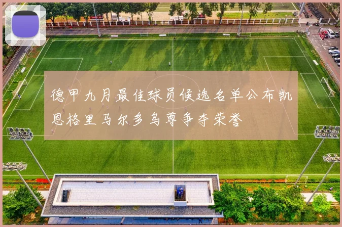 德甲九月最佳球员候选名单公布凯恩格里马尔多乌尊争夺荣誉